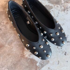 Black Studded Ballet Flats by A New Day